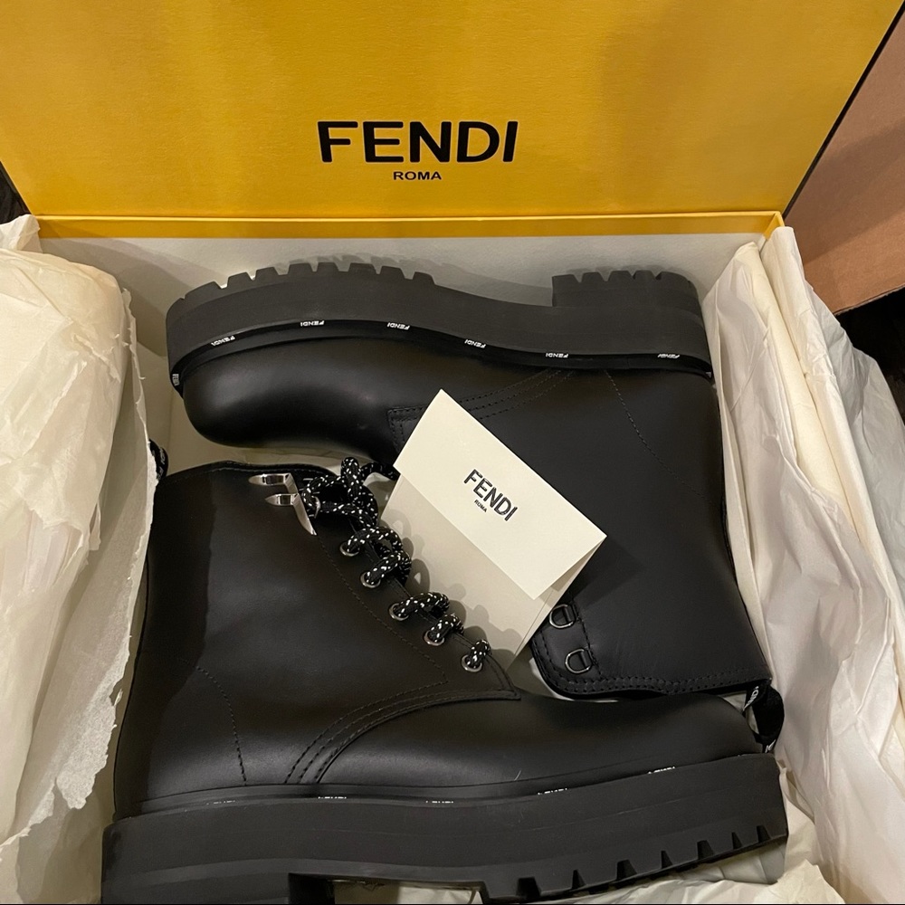 Sold New Fendi ffreedom leather hiker boots